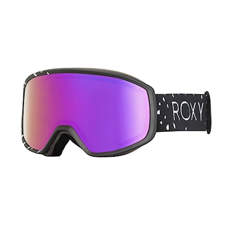 Gogle snowboardowe Roxy Izzy true black | dark grey purple 2022 - 1