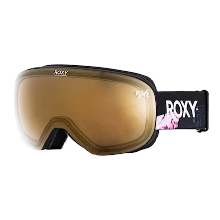 Gogle snowboardowe Roxy Popscreen true black blooming party 2021 - 1