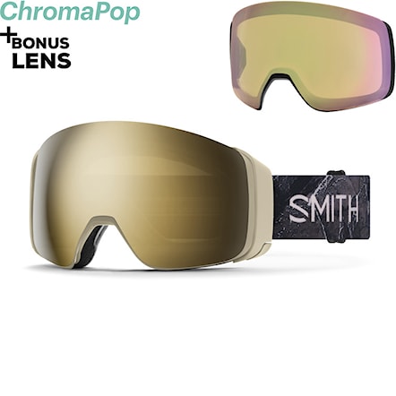 Snowboardové brýle Smith 4D Mag ac sage | cp sun black gold mirror+cp storm yellow flash 2024 - 1