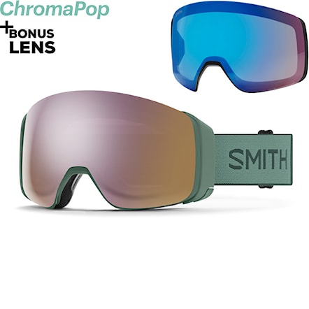 Snowboard Goggles Smith 4D Mag alpine green | cp ed gold mirror+cp storm rose flash 2024 - 1