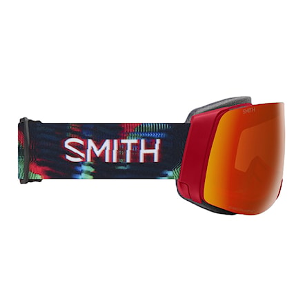 Snowboard Goggles Smith 4D Mag crimson glitch hunter | cp everyday red mirror+cp storm yellow flash 2024 - 2