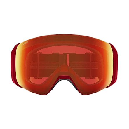 Snowboard Goggles Smith 4D Mag crimson glitch hunter | cp everyday red mirror+cp storm yellow flash 2024 - 5