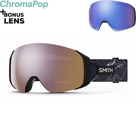 Gogle snowboardowe Smith 4D Mag S ac hadley | cp everyday rose gold mirror+cp storm rose flash 2024 - 1