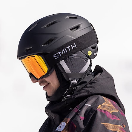 Snowboardové brýle Smith Blazer black | red solx mirror 2025 - 4