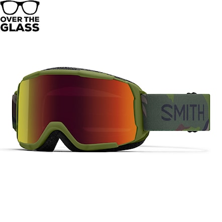 Snowboardové okuliare Smith Daredevil olive plant camo | red sol-x mirror 2023 - 1