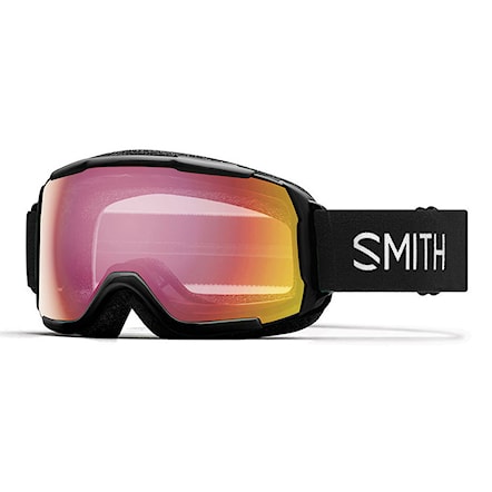 Snowboard Goggles Smith Grom black | red sensor mirror 2024 - 1
