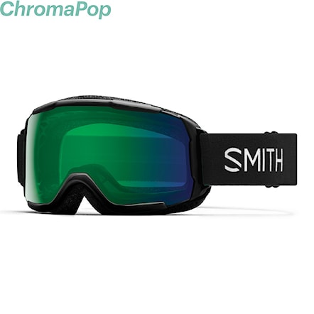 Gogle snowboardowe Smith Grom black | cp ed green mirror 2024 - 1
