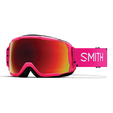 Snowboard Goggles Smith Grom pink monaco | red sol-x mirror 2018 - 1