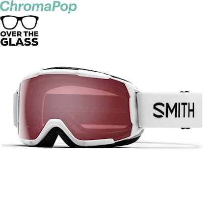 Snowboard Goggles Smith Grom white | chromapop everyday rose 2024 - 1