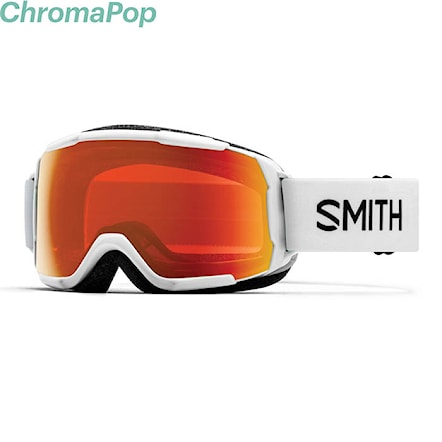 Snowboard Goggles Smith Grom white | chromapop everyday red 2025 - 1