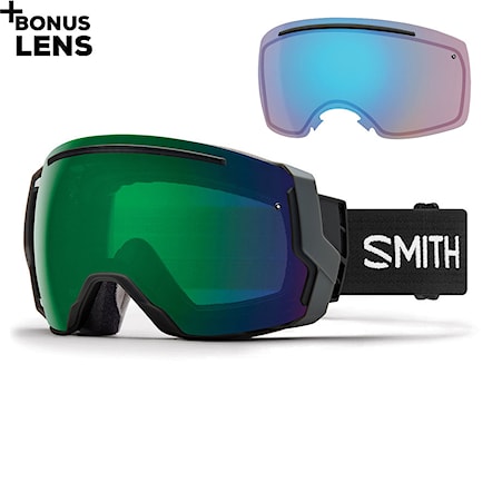 Snowboard Goggles Smith I/o 7 black | chrmpp everyday green mir.+chrmpp storm rose flash 2018 - 1