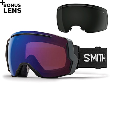 Snowboard Goggles Smith I/o 7 black | (chrmpp photochr. rose flash+sun black) 2018 - 1