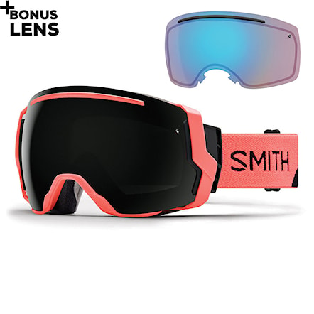 Snowboardové brýle Smith I/o 7 sunburst split | chrmpp sun black+chrmpp storm rose flash 2018 - 1