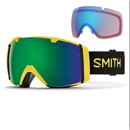 Snowboardové okuliare Smith I/O citron glow | sun green mirror+chrmpp storm rose flash 2019 - 1