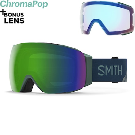 Snowboard Goggles Smith I/O Mag ac bobby | cp sun green mirror+cp storm rose flash 2024 - 1