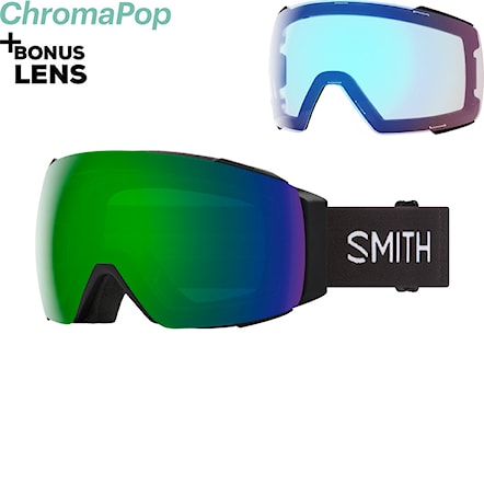 Gogle snowboardowe Smith I/O Mag black | cp sun green +cp storm rose flash mirror 2024 - 1