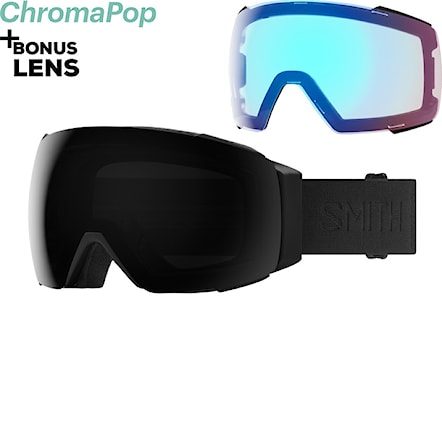 Snowboard Goggles Smith I/O Mag blackout | cp sun black+cp storm rose flash 2023 - 1