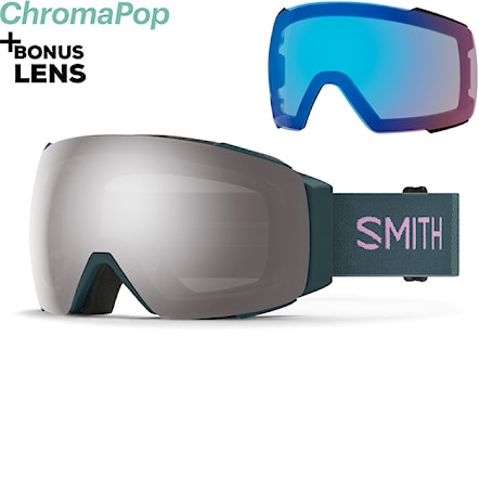 Snowboard Goggles Smith I/O Mag everglade | cp sun platinum mirr+cp storm rose flash 2023 - 1