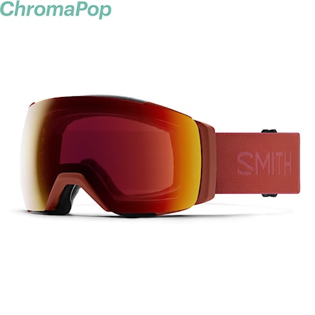 Snowboard Goggles Smith I/O MAG XL clay red | sun red mirror chromapop 2022 - 1