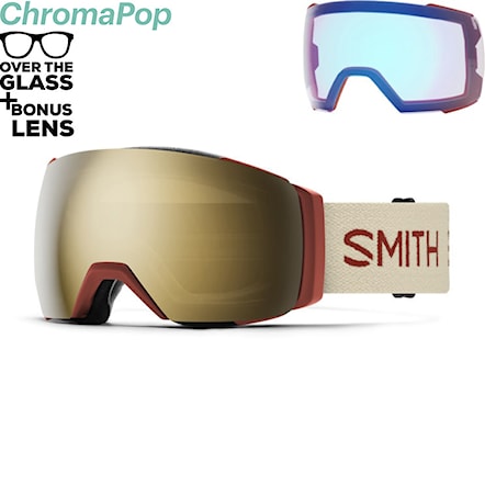 Snowboard Goggles Smith I/O Mag XL terra slash | cp sun black gold mirror+cp storm rose flash 2024 - 1