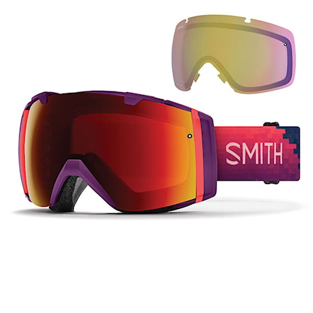 Snowboard Goggles Smith I/O monarch reset | chrmpp su.red.mi+chrmpp strm yel.flash 2019 - 1
