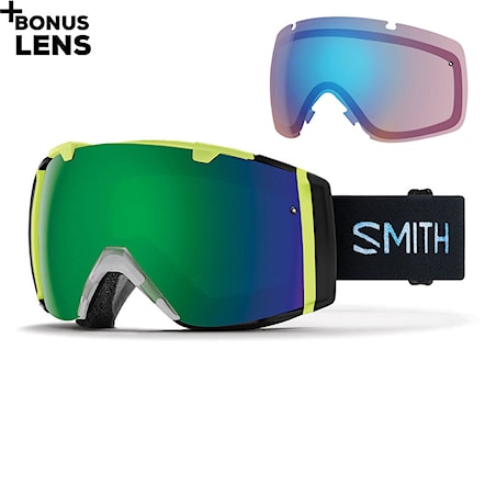 Snowboard Goggles Smith I/o squall | chrmpp sun green mir.+chrmpp storm rose flash 2018 - 1
