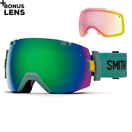 Snowboard Goggles Smith I/ox ranger scout | green sol-x+red sensor mirror 2017 - 1