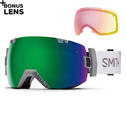 Snowboardové brýle Smith I/ox wise id | green sol-x+red sensor mirror 2017 - 1