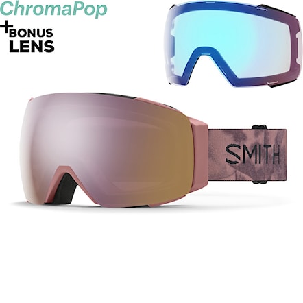 Snowboard Goggles Smith I/O Mag chalk rose bleached | cp ed rose gold+cp storm rose flash 2024 - 1