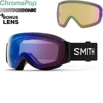 Snowboard Goggles Smith IO Mag S black | cp photochr rose flash+cp storm yellow flash 2023 - 1