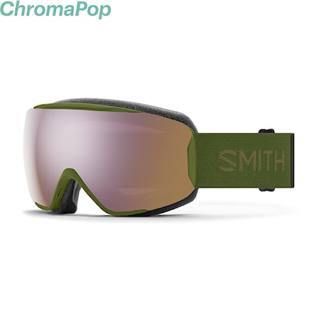 Snowboardové okuliare Smith Moment olive | cp ed rose gold mirror 2023 - 1