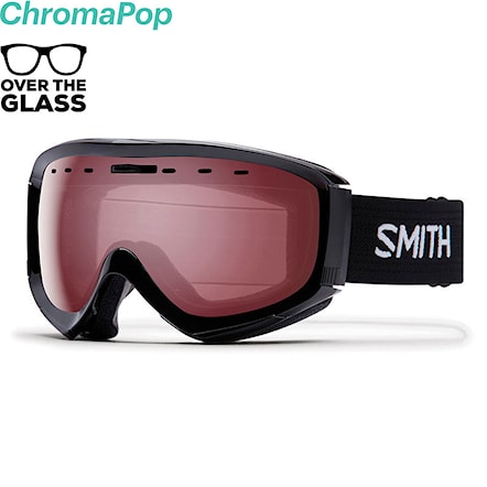 Snowboard Goggles Smith Prophecy OTG black | chromapop everyday rose mirror 2019 - 1