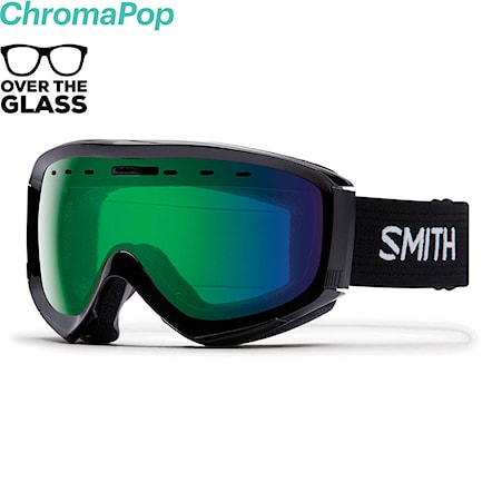 Gogle snowboardowe Smith Prophecy OTG black | chromapop ed green mirror 2020 - 1