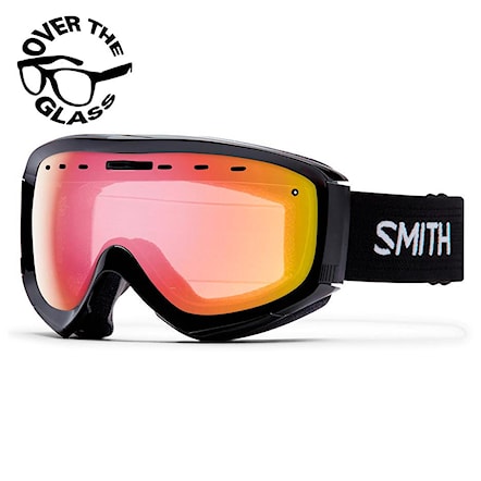 Snowboard Goggles Smith Prophecy Otg black | red sensor 2017 - 1