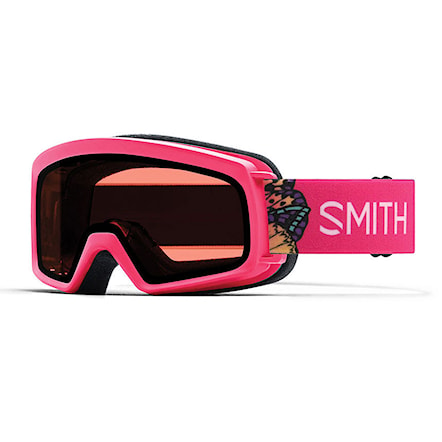 Gogle snowboardowe Smith Rascal crazy pink butterflies | rc36 rosec 2019 - 1