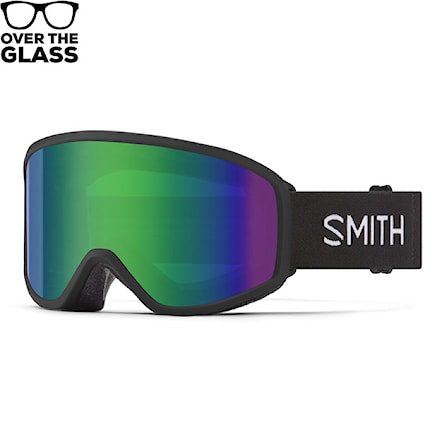 Gogle snowboardowe Smith Reason OTG black | green sol-x mirror 2024 - 1