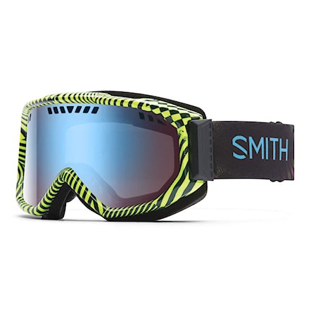 Snowboard Goggles Smith Scope neon blacklight | blue sensor 2016 - 1