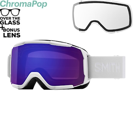Snowboard Goggles Smith Showcase Otg white vapor | cp sun black+clear 2023 - 1