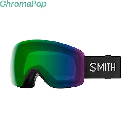 Snowboardové okuliare Smith Skyline black | chromapop everyday green mirror 2024 - 1