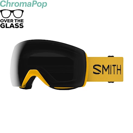 Snowboard Goggles Smith Skyline XL gold bar colorblock | chromapop sun black 2024 - 1