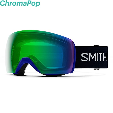 Snowboardové okuliare Smith Skyline XL klein blue | chromapop everyday green mirror 2020 - 1
