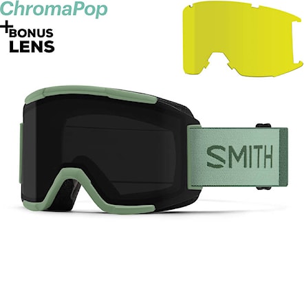 Snowboardové okuliare Smith Squad aloe | sun black chromapop+yellow 2024 - 1