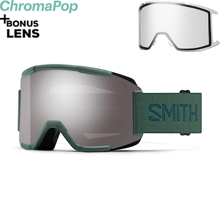 Snowboardové okuliare Smith Squad alpine green | cp sun platinum mirror+clear 2024 - 1