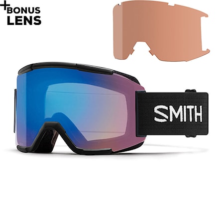 Snowboardové okuliare Smith Squad black | chromapop storm rose flash+rc36 2018 - 1