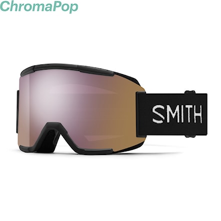 Snowboard Goggles Smith Squad black | chromapop everyday rose gold mirror + clear 2025 - 1