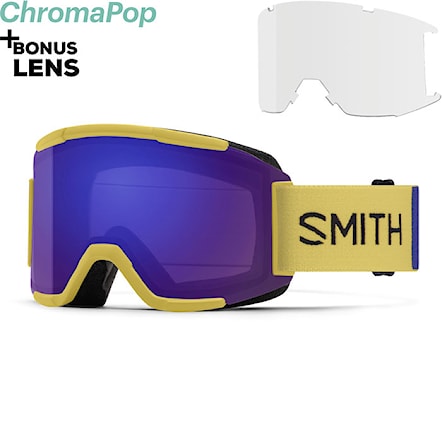 Snowboard Goggles Smith Squad brass colorblock | cp ed violet mirror+clear 2024 - 1