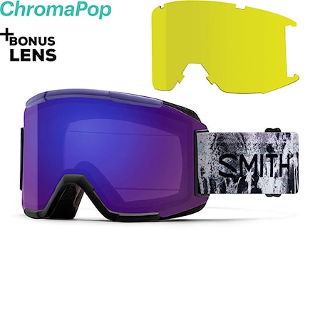 Snowboard Goggles Smith Squad breaker | chromapop ed violet mirror+yellow 2020 - 1