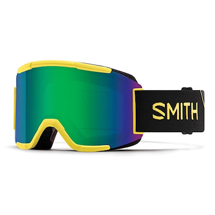 Snowboard Goggles Smith Squad citron glow | green sol-x mirror 2019 - 1