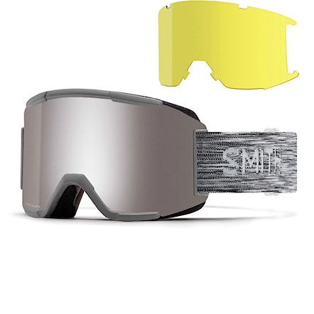Snowboardové okuliare Smith Squad cloud grey | chrmpp sun platinum mir+std.yellow 2020 - 1