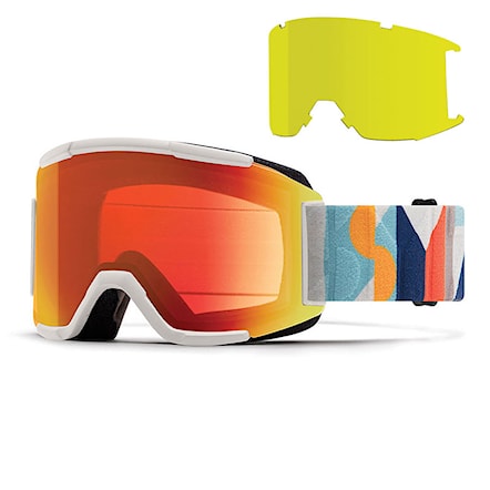 Snowboard Goggles Smith Squad evan hecox | chrmpp evrd red mir+std.yellow 2019 - 1